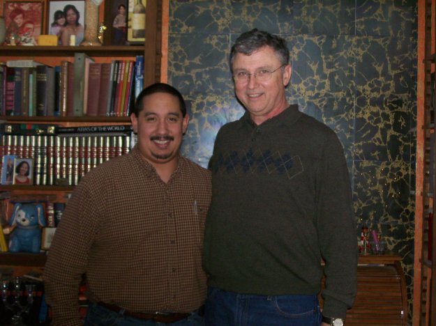 Dad and me Christmas 2008